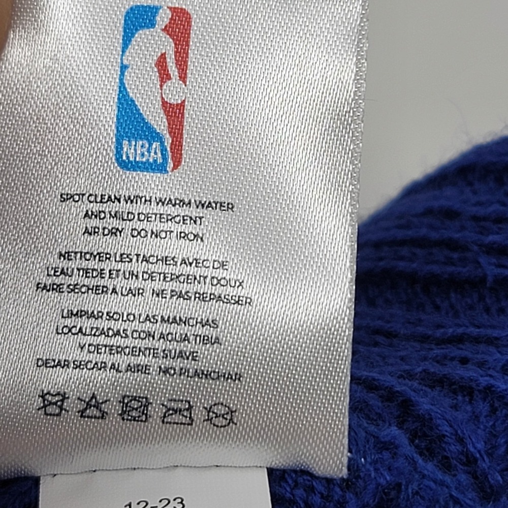 Philadelphia 76ers NBA Winter Knit Pom Beanie One Size Blue Red Fan Favorite - Picture 5 of 5